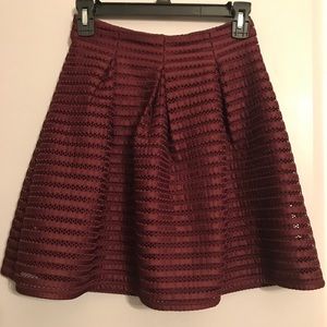 Cute burgundy skirt